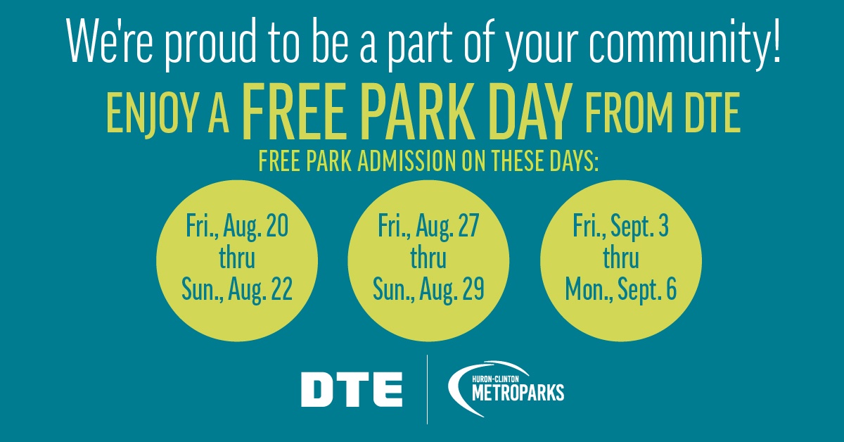 huron-clinton-metroparks-and-dte-energy-to-offer-free-admission-to-all