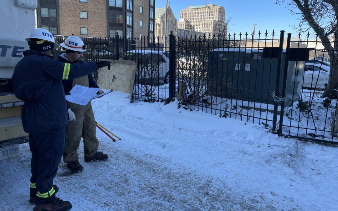 DTE crew repairs equipment to improve customers’ power reliability