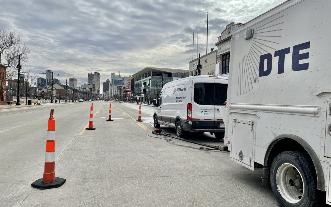 DTE crew installs upgraded circuit on Woodward