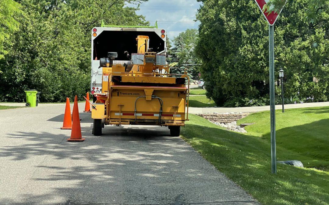 Tree trim crews improve reliability off West Long Lake Road