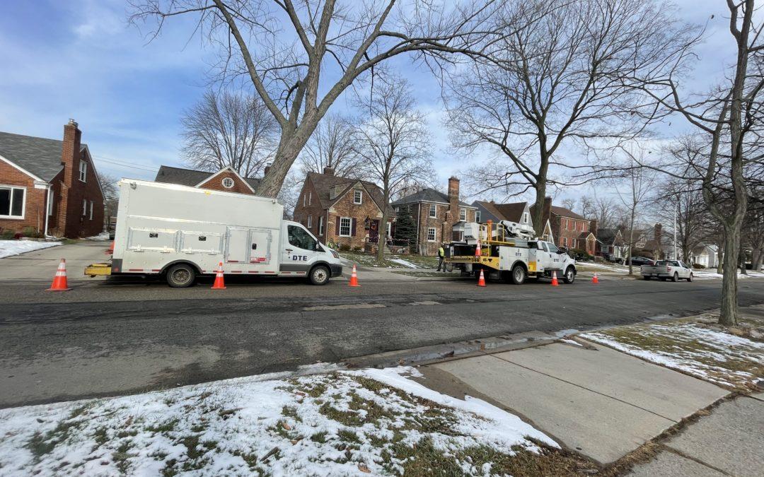 DTE crew upgrades cable for improved reliability in Grosse Pointe Woods