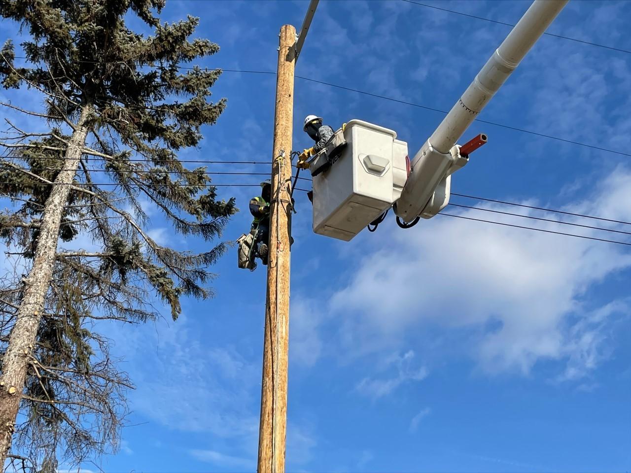 DTE crews install new pole in Inkster Empowering Michigan