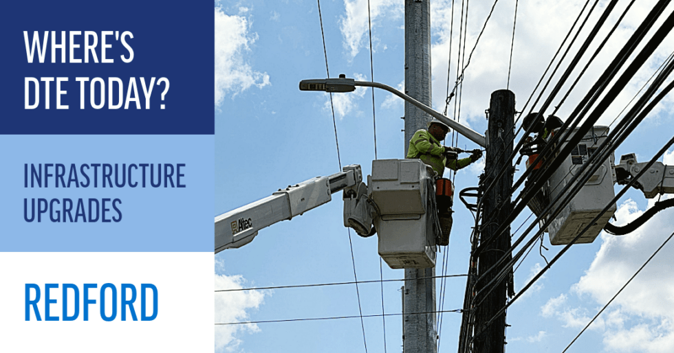 New steel power poles improve reliability in Redford Empowering Michigan