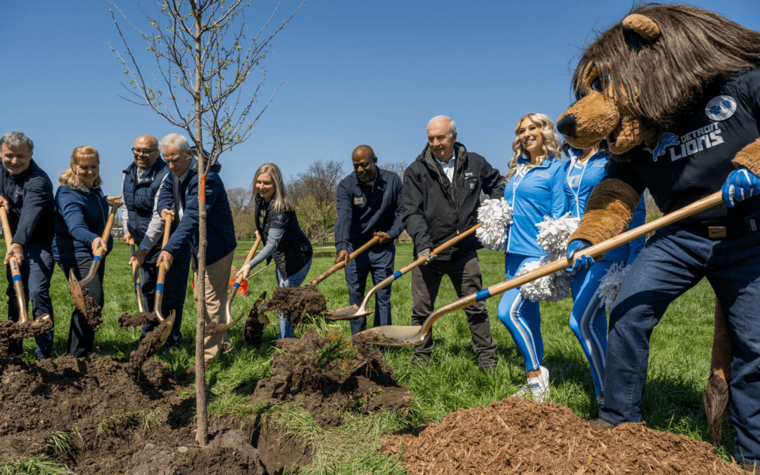 NFL kicks off the draft with a Detroit Tree Equity Partnership planting